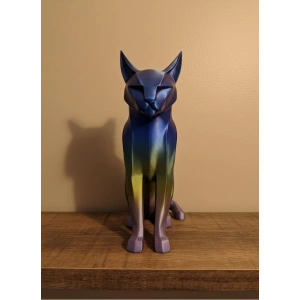 Koyu Rainbow Kedi Biblo Modern Salon ve Raf Dekoru