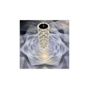 Kristal Masa Lambası Rgb Renk Değiştiren Gece Lambası 16 Renk Dokunmatik Kontrol Kumandalı