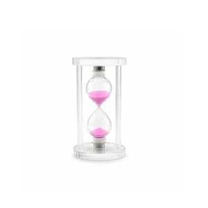 KÜÇÜK CAM KUM SAATİ CAM STANDLI= ÇAP: 6CM-YÜKSEKLİK: 10CM (5047)