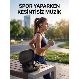 Kulak Kancalı  Kablosuz Kulaklık Uzun Pil Ömürlü Şarj Kutulu
