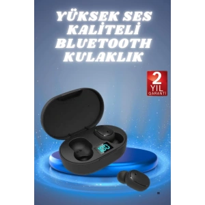 Kulaklık Dijital Göstergeli Bluetooth Bağlantılı Kablosuz Kulak İçi Mikrofonlu Dokunmatik Kontrol
