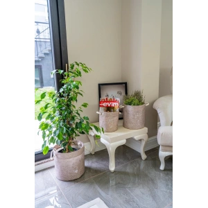 Kulplu Yuvarlak Düzenleyici Çok Amaçlı Kolay Taşınabilen Organizer Keçe Sepet (maxi) 03655