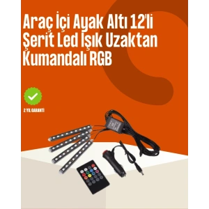 Kumandalı Araç LED Şerit Işıklar