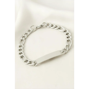 Künye Çelik Bileklik (İsim Yazılabilir) 3,5 cm