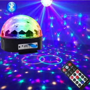 Küre Disko Topu Müzik Çalar Renkli Lazer Işıklı Bluetooth Bx40