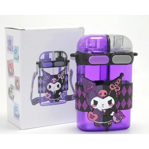 Kuromi Figürlü Çift Bölmeli Matara Suluk Alk4715