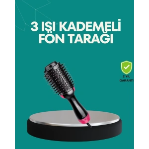 Kurutmalı Saç Şekillendirici Fönlü Fırça 1200 Watt Güç