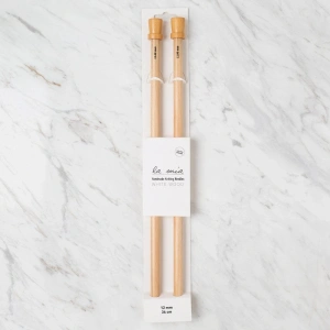 La Mia Whitewood 12 mm 36 cm Ahşap Örgü Şişi