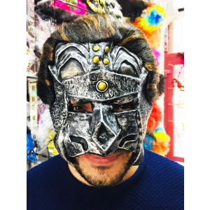 Lateks Savaşçı Maskesi Terminatör Maskesi Saçlı (5047)