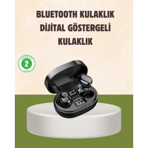 LED Ekranlı Şarjlı Kablosuz Kulak İçi Kulaklık