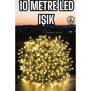 Led Işık 10 Metre Gün Işığı Parlak ve Doğal Ağaç Süsleme