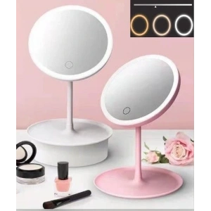 Led Işıklı Dokunmatik Makyaj Aynası 3 Kademeli Işık Ayarlı