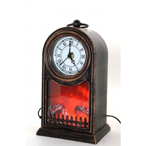 LED Işıklı Saatli Şömine - Model 1