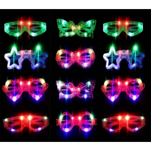 Led Işıklı Yanar Söner Parti Gözlüğü Seti 12 Adet