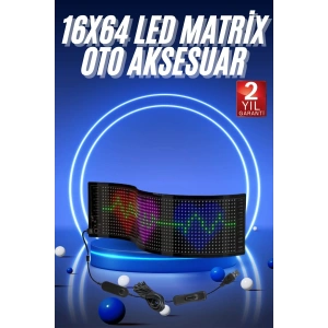 LED Matrix Panel RGB Ekran Kumandalı Araç Camına Uygun