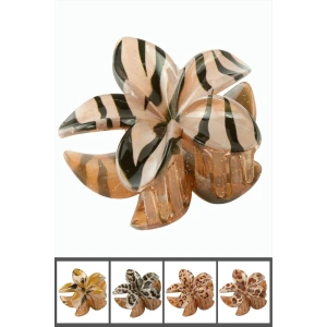 Leopar Desenli Lotus Mandal Toka 8 cm