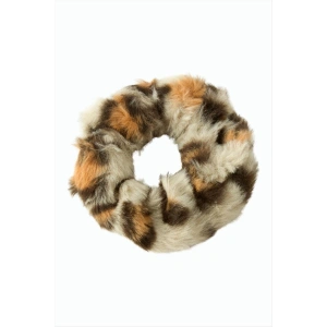 Leopar Desenli Tüylü Simit Toka 1 Adet