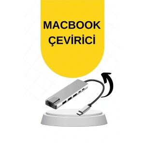 Macbook Pro/air Uyumlu USB Type-C 8 In 1 Hub Dönüştürücü Çevirici Çoklayıcı USB Hdmı Micro Sd 8 Girişli