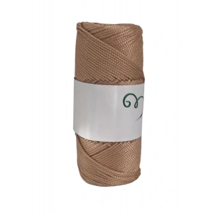 Makrome İpi 3mm Polyester Açık Karamel