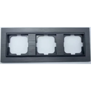 Manyatik Gri Üçlü Çerçeve Quantum - Priz ve Anahtar İçin Uyumlu Çerçeve