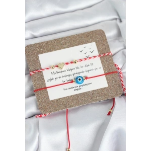 Marteniçka Bileklik 2li Nazar ve Kalp Model