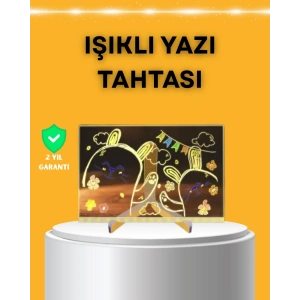 Masaüstü ve Duvara Monte Edilebilir LED Işıklı Yazı Panosu