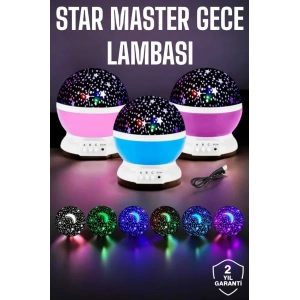 Mavi ve Mor Işıklı Projeksiyon Lambası