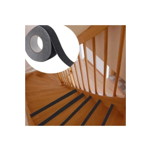 Merdiven Zemin Kaydırmaz Güçlü Bant Yapışkanlı Kaymaz Bant Siyah 25 Mm X 5 Metre