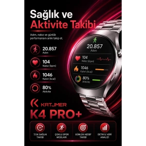 Metal Kasa Görünümlü Akıllı Saat Üç Farklı Kayışlı Bluetooth Bildirim Destekli
