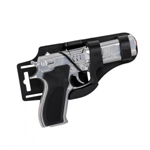 Metal Oyuncak Tabanca Krom Seri 23