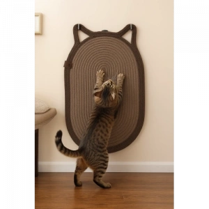 Mikopet Dekoratif Kedi Kulaklı Tırmalama Paspası