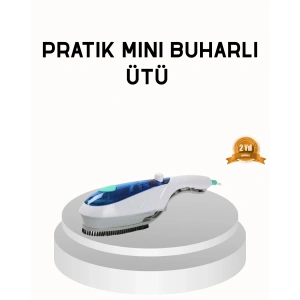 Mini Buharlı Seyahat Ütüsü – Hızlı Isınan, Koku Giderici, Her Kumaşa Uygun Taşınabilir Ütü