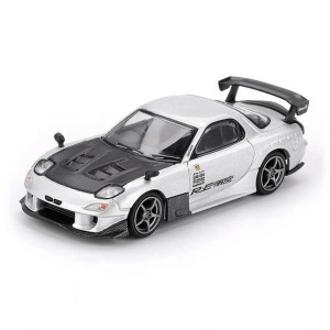 Mini GT 1/64 Mazda RX-7 RE-Amemiya Silver Metallic