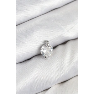 Misineli Zirkon Taşlı Model Gümüş Renk Hayalet Kolye