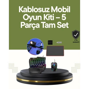 Mobilde Konsol Deneyimi – 5in1 Bluetooth Oyun Seti (Android Uyumlu)