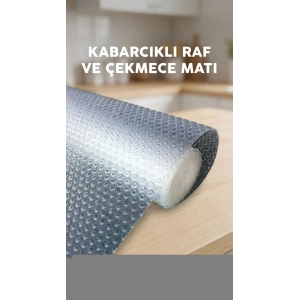 Mutfak Dolap İçi Şeffaf Kaydırmaz Raf Örtüsü 45x300 cm PVC Kaplama