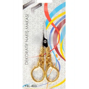 Nakış Makası Dekoratif Altın Kanat YBL-403 Model 17