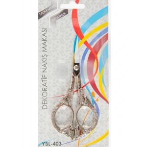 Nakış Makası Dekoratif Gümüş Kuş YBL-403 Model 21