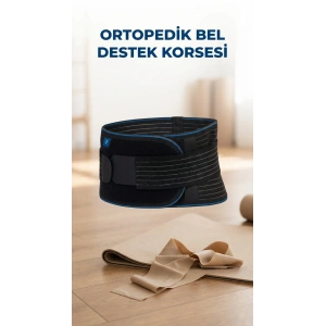 Nefes Alabilir Ayarlanabilir Unisex Ortopedik Bel Destekli Korsesi