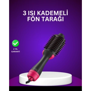 Negatif İyon Teknolojili Saç Kurutma ve Şekillendirme Fırçası