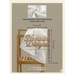 Nevresim Dünyası Prime Havlu 70x140 Beyaz