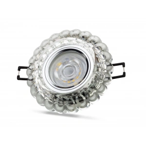 NOAS YL65 1667 Geras Led Çerçeveli 4000K Kristal Cam Spot Kasa - Priz ve Anahtar İçin Uyumlu Çerçeve