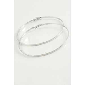 Noktalı Metal Halka Küpe 8-10 cm