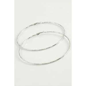 Noktalı Metal Halka Küpe 8-9-10 cm