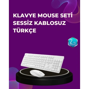 Ofis ve Ev Kullanımı İçin Kablosuz Klavye Fare Seti - Ergonomik ve Pratik