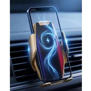 Otomatik Açılan Araç Telefon Tutucu Kablosuz Şarj ve Tek Elle Kullanım