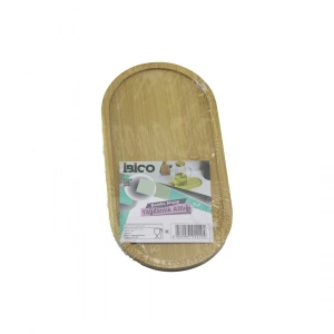 Oval Ahşap Bambu Yağdanlık Altlık Mini Tepsi 12 X 23.3 X 0.8cm Bx40