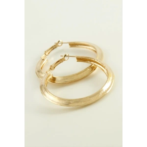 Oval Halka Küpe 4 cm