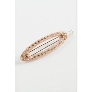 Oval Taşlı Klipsli Toka
