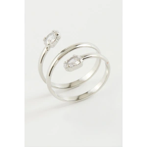 Oval Zirkon Taşlı Yüzük
